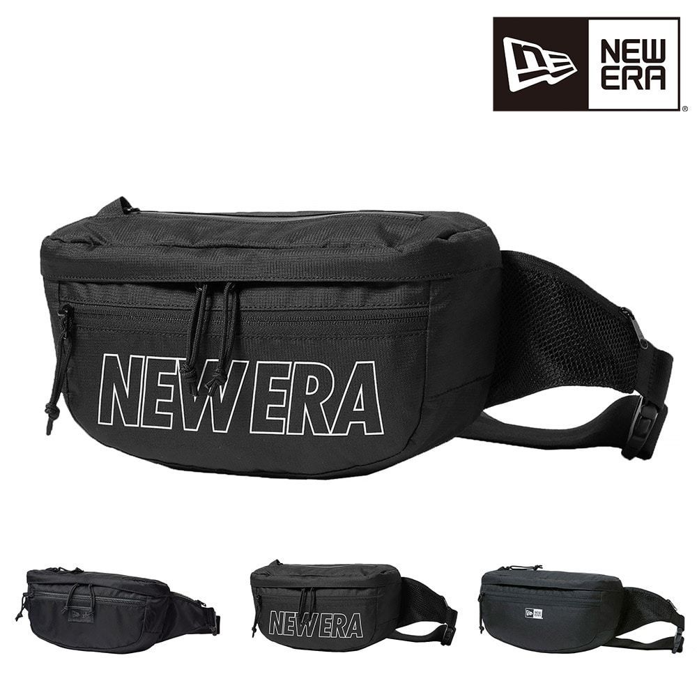 ニューエラ バッグ ウエストバッグ ウエストポーチ ボディバッグ NEW ERA エクスプローラーウエストバッグ 3L B6 メンズ レディース キッズ 誕生日プレゼント ギフト ラッピング無料 【正規代理店】 2.ブラックホワイトロゴ -99x14655356
