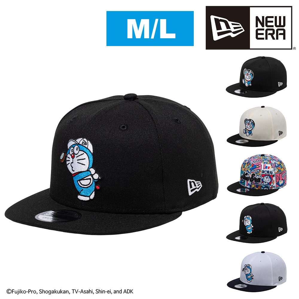 【2026年新作】 ニューエラ キャップ ドラえもん コラボ 限定 NEW ERA 9FIFTY 帽子 サイドパッチ 調節可能 ML メンズ レディース キッズ 送料無料 誕生日プレゼント ギフト ラッピング無料 正規代理店 4.ブラックGPG -14935397