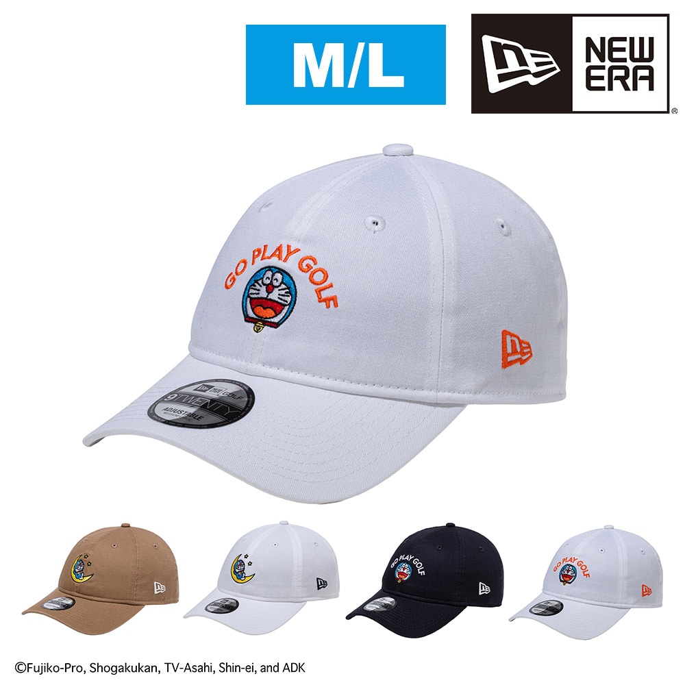 【2026年新作】 ニューエラ キャップ ドラえもん コラボ 限定 NEW ERA 9TWENTY 帽子 サイドパッチ 調節可能 ML メンズ レディース キッズ 誕生日プレゼント ギフト ラッピング無料 正規代理店 4.ホワイトGPG -14935402