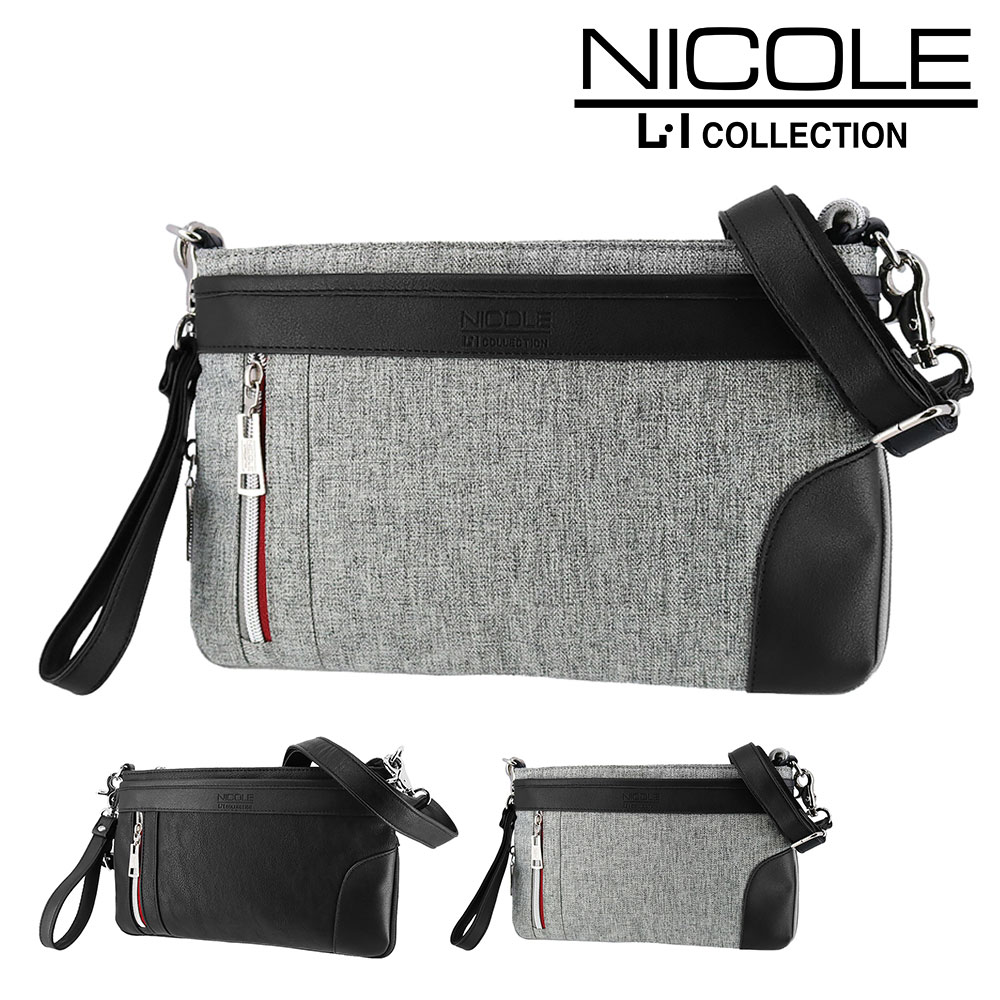 ニコル NICOLE オデッセイ クラッチショルダー クラッチバッグ ショルダーバッグ nil277 2.グレー -03