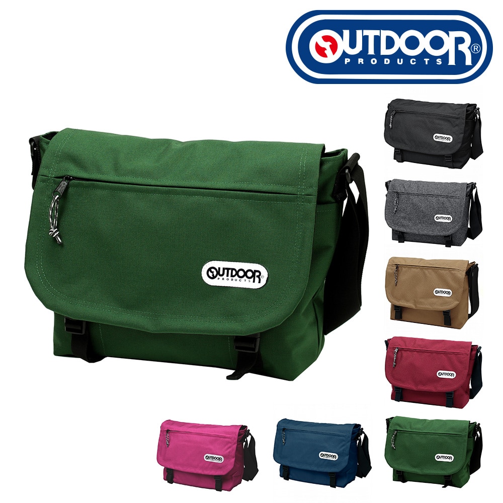 アウトドア プロダクツ OUTDOOR PRODUCTS フラップショルダーバッグ 62031 5.グリーン 50x50