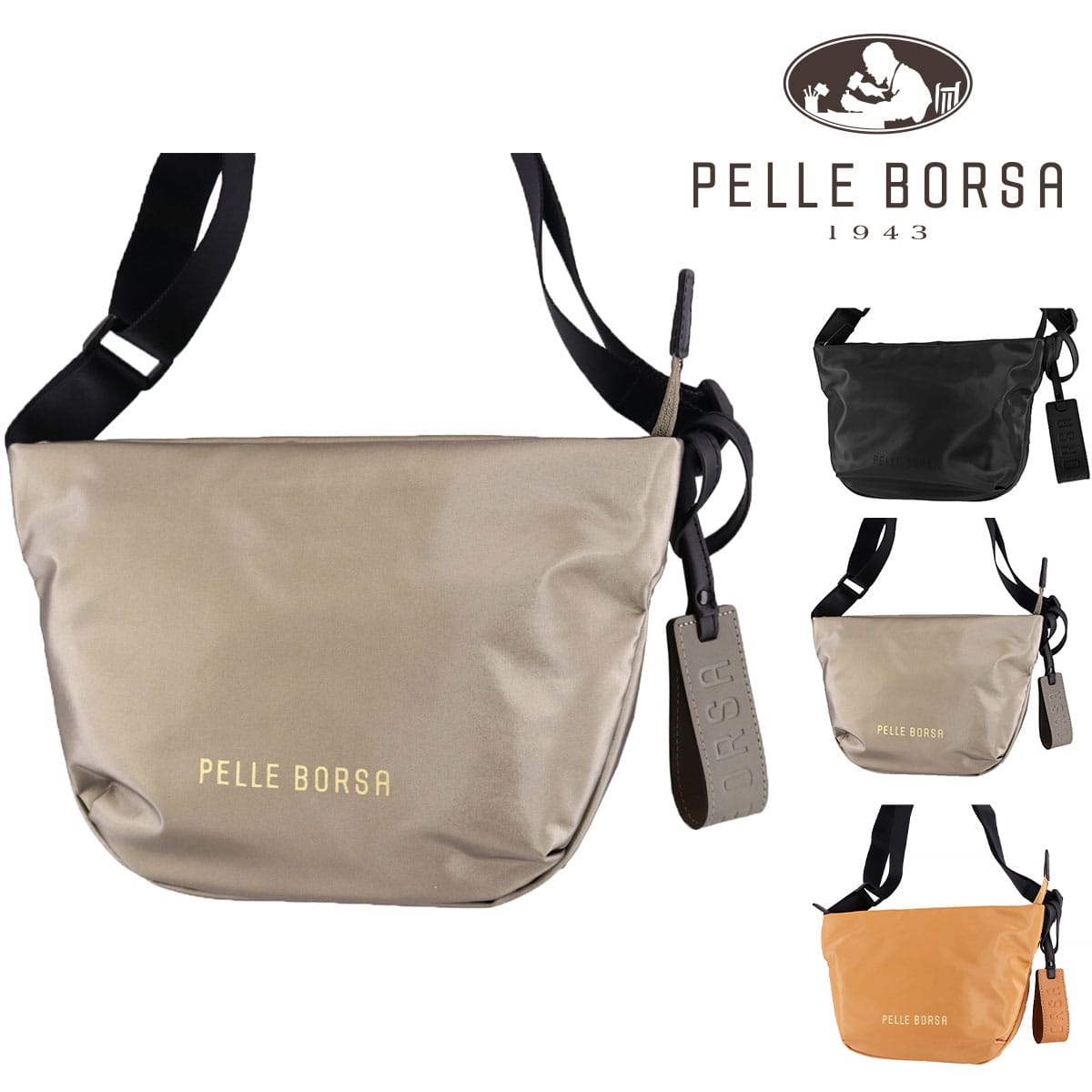 ペレボルサ PELLE BORSA チアーズ ショルダーバッグ 204686 2.トープ 46xta