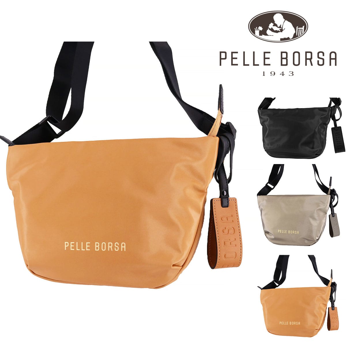 ペレボルサ PELLE BORSA チアーズ ショルダーバッグ 204686 3.テラコッタ 56xte