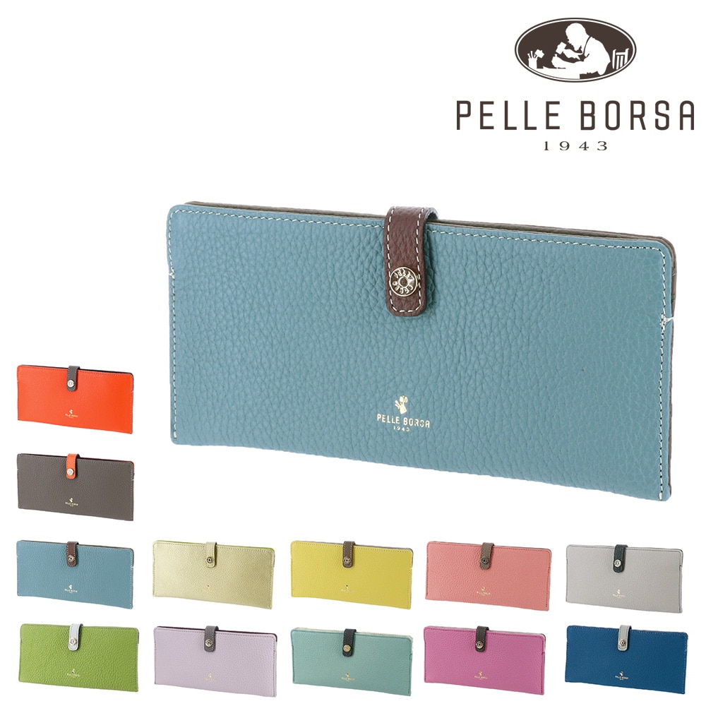 ペレボルサ PELLE BORSA レネットグッズ 長財布 204707 3.ブルーグレー 64xbg