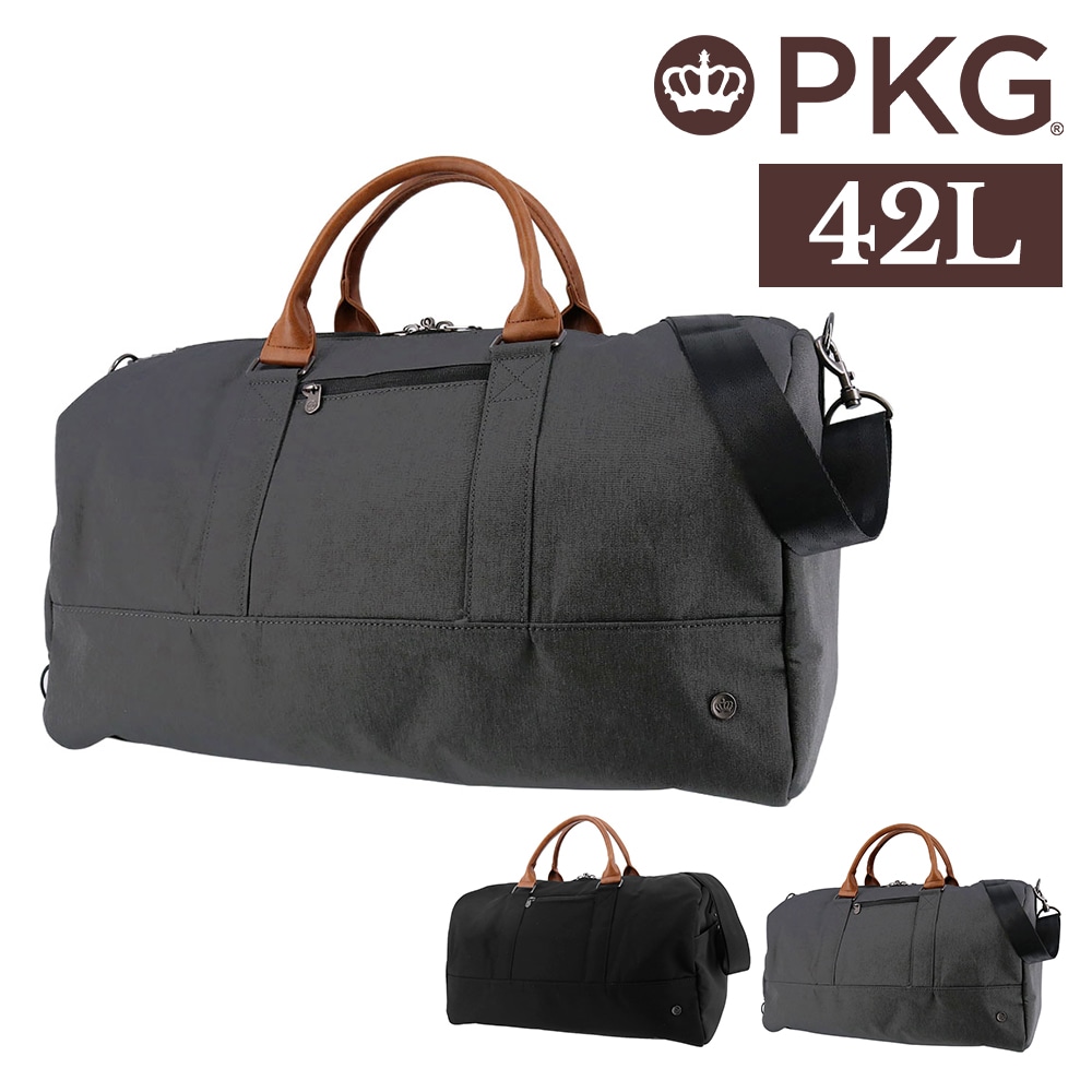 PKG ピーケージー バッグ ボストンバッグ ダッフルバッグ ショルダー 2ウェイ 撥水 PKG ビショップ2 42L B4 A4 メンズ レディース PC収納 送料無料 誕生日プレゼント ギフト ラッピング無料 正規代理店 2.グレー -grey