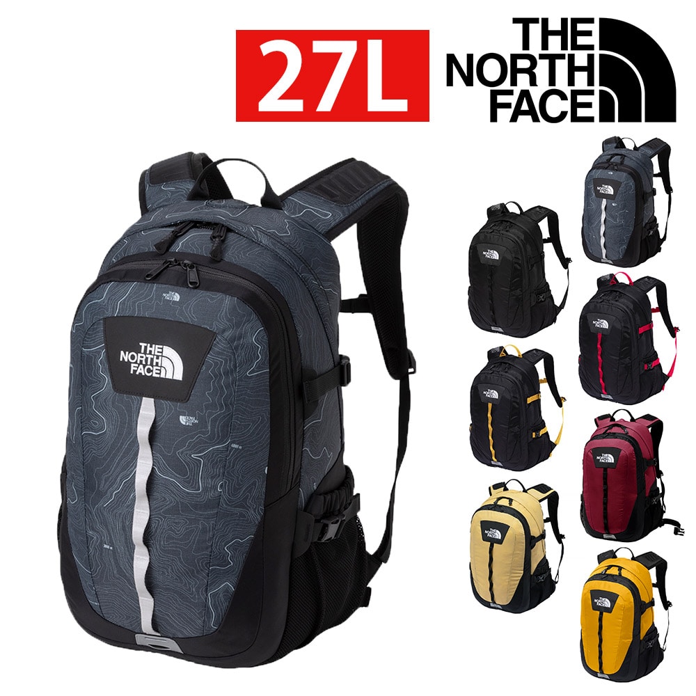 ノースフェイス バッグ リュックサック デイパック バックパック THE NORTH FACE デイパックス ホットショット 27L B4 A4 nm72302 メンズ レディース プレゼント ギフト 2.TNFブラックトポプリント -99xnm72302kt