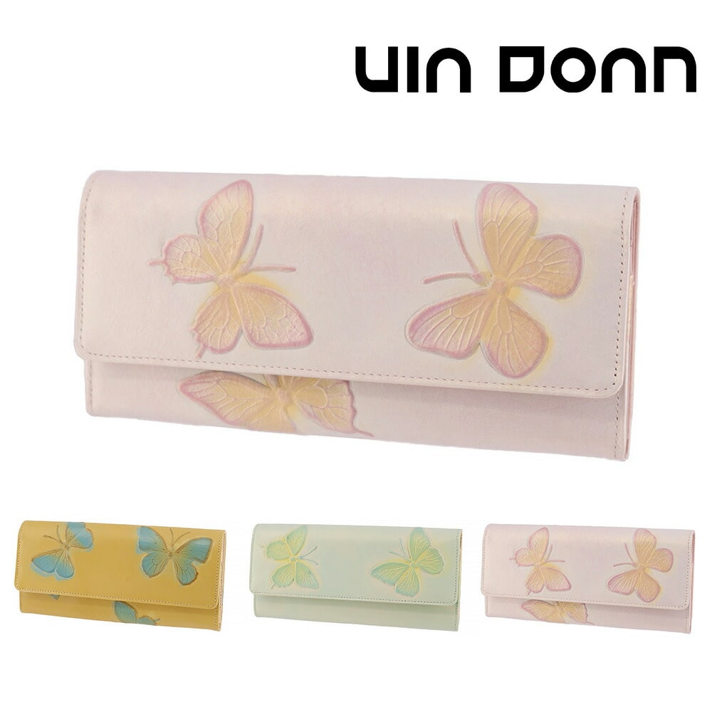 ドアン VIA DOAN ドルチェ かぶせ長財布 251 3.ピーチ -39x39