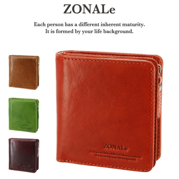 ゾナール ZONALe L字ファスナー二つ折財布 二つ折り財布 RENZINA レンジナ 31084 3.キャメル 45xcamel