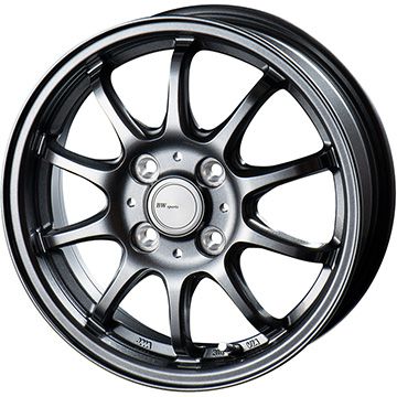 【新品 軽自動車】 スタッドレスタイヤ ホイール4本セット 165/55R14 ダンロップ ウインターマックス 02 WM02 ビッグウエイ  BWスポーツ ZT10 14インチ