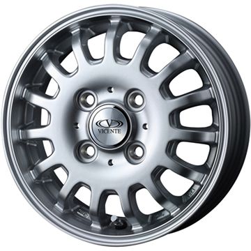 【新品 軽自動車】軽トラ 軽バン スタッドレスタイヤ ホイール4本セット 145/80R12 ヨコハマ アイスガード iG91 80/78N ウェッズ  ヴィセンテ 04 CA スズキ キャリー専用 12インチ