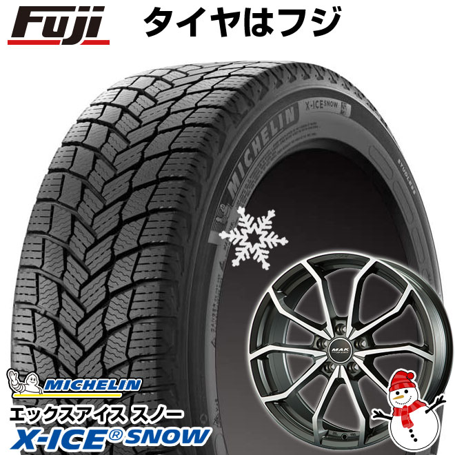 新品】輸入車用 アウディA6（4G） スタッドレスタイヤ ホイール4本セット 245/45R18 ミシュラン エックスアイス スノー MAK レーベ  FF 18インチ スタッドレスタイヤ＆ホイールセット - Aclpolyester