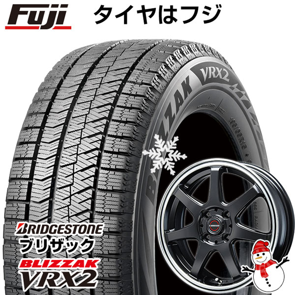 【新品 軽自動車】 スタッドレスタイヤ ホイール4本セット 155/80R13 ブリヂストン ブリザック VRX2 ブレスト ユーロマジック  タイプS-07 13インチ ※パッソ装着不可