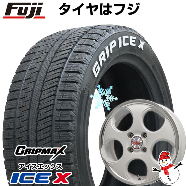 【新品 軽自動車】ハスラー デリカミニ(4WD) スタッドレスタイヤ ホイール4本セット 165/60R15 グリップマックス アイスX RWL  ホワイトレター(限定2022年製) プレミックス マル(ホワイト/リムポリッシュ) 15インチ