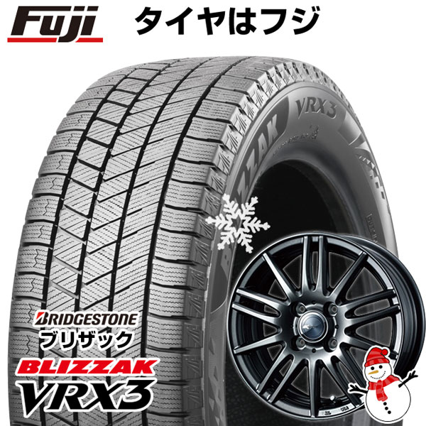 【新品 軽自動車】 スタッドレスタイヤ ホイール4本セット 155/65R13 ブリヂストン ブリザック VRX3 ウェッズ ザミック ティート  13インチ