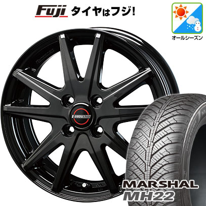 【新品 軽自動車】N-BOX タント スペーシア オールシーズンタイヤ ホイール4本セット 155/65R14 クムホ マーシャル MH22  オールシーズン(限定) ブレスト ユーロマジック ランスST 14インチ