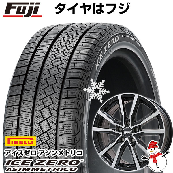 【新品国産5穴114.3車】 スタッドレスタイヤ ホイール4本セット 205/65R16 ピレリ ウィンター アイスゼロアシンメトリコ ブランドル  N52BP 16インチ