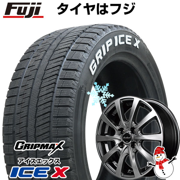 【新品 軽自動車】N-BOX タント スペーシア スタッドレスタイヤ ホイール4本セット 165/55R15 グリップマックス アイスX RWL  ホワイトレター(限定2022年製) MID ユーロスピード F10 15インチ