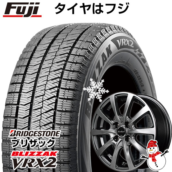 【新品 軽自動車】 スタッドレスタイヤ ホイール4本セット 145/80R13 ブリヂストン ブリザック VRX2(限定) MID ユーロスピード  F10 13インチ