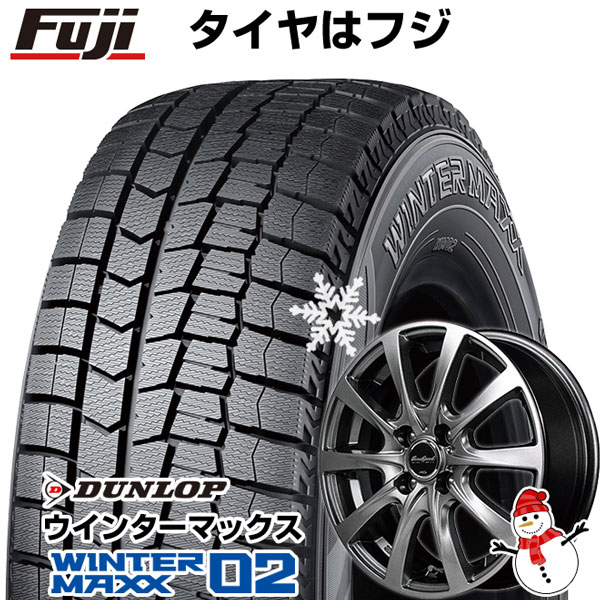 【新品 軽自動車】 スタッドレスタイヤ ホイール4本セット 155/65R13 ダンロップ ウインターマックス 02 WM02 MID ユーロスピード  F10 13インチ