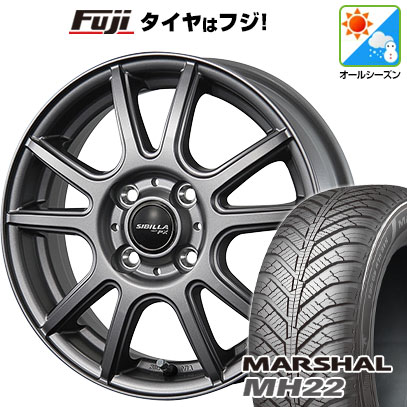 【新品 軽自動車】N-BOX タント スペーシア オールシーズンタイヤ ホイール4本セット 155/65R14 クムホ マーシャル MH22  オールシーズン(限定) トピー シビラ NEXT PX【限定】 14インチ