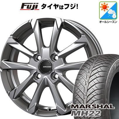 【新品 軽自動車】N-BOX タント スペーシア オールシーズンタイヤ ホイール4本セット 155/65R14 クムホ マーシャル MH22  オールシーズン(限定) コーセイ クレイシズ GC36F【限定】 14インチ