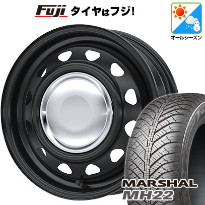 【新品 軽自動車】N-BOX タント スペーシア オールシーズンタイヤ ホイール4本セット 155/65R14 クムホ マーシャル MH22  オールシーズン(限定) ウェッズ ネオキャロ 14インチ