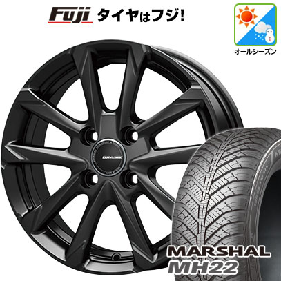 【新品 軽自動車】N-BOX タント スペーシア オールシーズンタイヤ ホイール4本セット 155/65R14 クムホ マーシャル MH22  オールシーズン(限定) コーセイ クレイシズ GC36F【限定】 14インチ