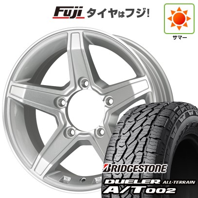 ジムニー 夏タイヤ ホイール4本セット 175/80R16 ブリヂストン デューラー A/T002 RBL プレミックス エステラ(シルバー/リムポリッシュ) 16インチ