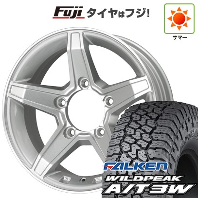 ジムニー 夏タイヤ ホイール4本セット 175/80R16 ファルケン ワイルドピーク A/T3W プレミックス エステラ(シルバー/リムポリッシュ) 16インチ