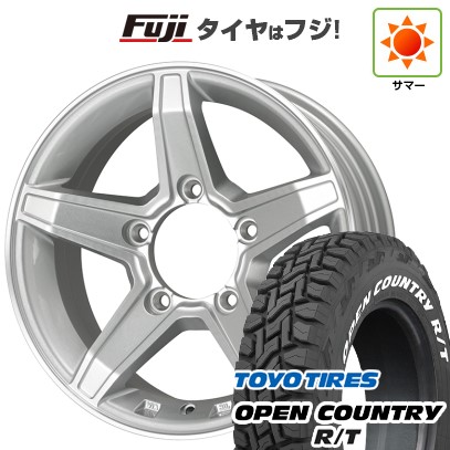 ジムニー 夏タイヤ ホイール4本セット 185/85R16 トーヨー オープンカントリー R/T RWL/RBL プレミックス エステラ(シルバー/リムポリッシュ) 16インチ