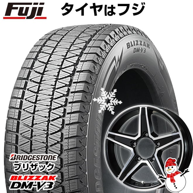 【新品】ジムニー スタッドレスタイヤ ホイール4本セット 175/80R16 ブリヂストン ブリザック DM-V3 DMV3 プレミックス エステラ(マットブラックポリッシュ) 16インチ(送料無料)