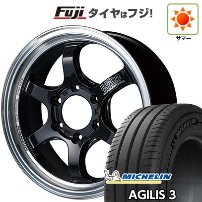 ハイエース200系 夏タイヤ ホイール4本セット 215/65R16 109/107T ミシュラン アジリス3 ヨコハマ アドバンレーシング RG-DII for HIACE 16インチ