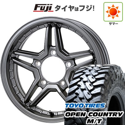 ジムニー 夏タイヤ ホイール4本セット 195/80R16 トーヨー オープンカントリー M/T ジャオス エクセルJX3 16インチ