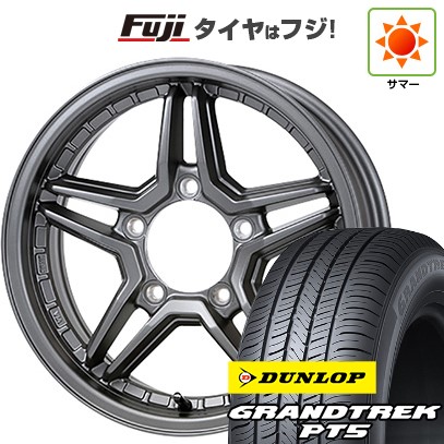 ジムニー 夏タイヤ ホイール4本セット 175/80R16 ダンロップ グラントレック PT5 ジャオス ヴィクトロン エクセルJX3 16インチ