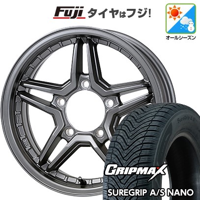 ジムニー オールシーズンタイヤ ホイール4本セット 175/80R16 グリップマックス シュアグリップ オールシーズン ナノ(限定) ジャオス エクセルJX3 16インチ