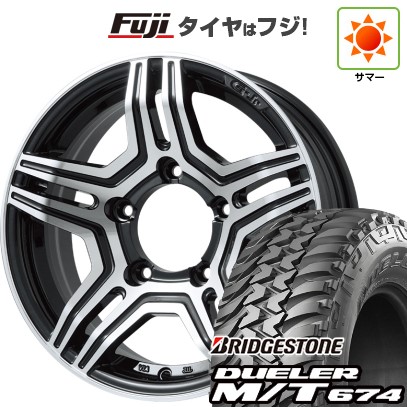 ジムニー 夏タイヤ ホイール4本セット 185/85R16 ブリヂストン デューラー M/T674 プレミックス グラバス-Jr(ブラックポリッシュ) 16インチ