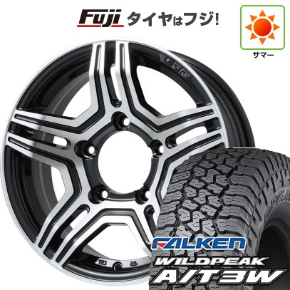 ジムニー 夏タイヤ ホイール4本セット 175/80R16 ファルケン ワイルドピーク A/T3W プレミックス グラバス-Jr(ブラックポリッシュ) 16インチ