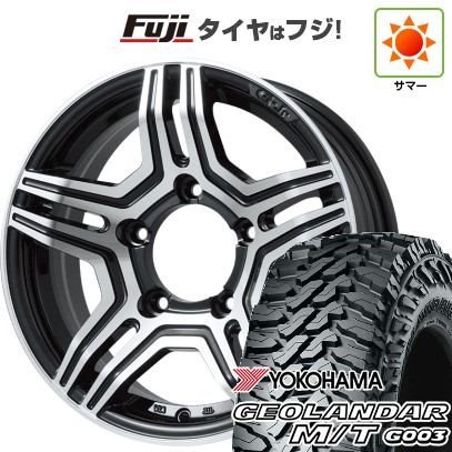 ジムニー 夏タイヤ ホイール4本セット 185/85R16 ヨコハマ ジオランダー M/T G003 プレミックス グラバス-Jr(ブラックポリッシュ) 16インチ