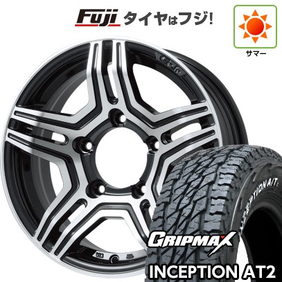 ジムニー 夏タイヤ ホイール4本セット 175/80R16 グリップマックス インセプション A/TII RWL(限定) プレミックス グラバス-Jr(ブラックポリッシュ) 16インチ