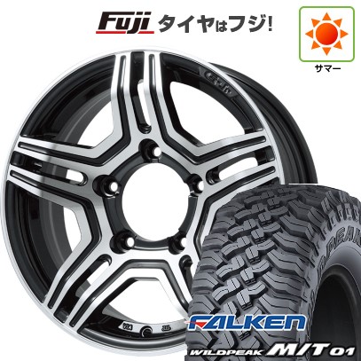 ジムニー 夏タイヤ ホイール4本セット 185/85R16 ファルケン ワイルドピーク M/T01 プレミックス グラバス-Jr(ブラックポリッシュ) 16インチ