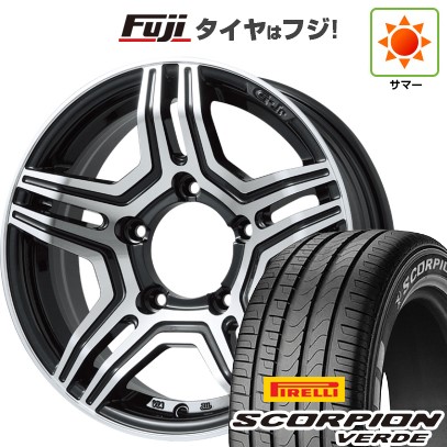 ジムニーシエラ/ジムニーノマド 夏タイヤ ホイール4本セット 215/70R16 ピレリ スコーピオン ヴェルデ プレミックス グラバス-Jr(ブラックポリッシュ) 16インチ
