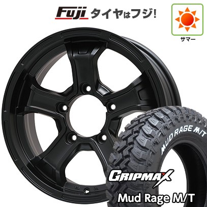 ジムニーシエラ/ジムニーノマド 夏タイヤ ホイール4本セット 195/80R15 グリップマックス マッドレイジM/T RWL(限定) ビッグウエイ B-MUD K(マットブラック) 15インチ
