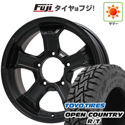 ジムニーシエラ/ジムニーノマド 夏タイヤ ホイール4本セット 195/80R15 トーヨー オープンカントリー R/T RBL ビッグウエイ B-MUD K(マットブラック) 15インチ