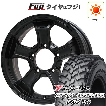 ジムニー 夏タイヤ ホイール4本セット 195R16C 104/102Q ヨコハマ ジオランダー M/T+ G001J ビッグウエイ B-MUD K(マットブラック) 16インチ