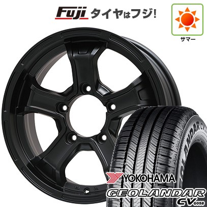 ジムニーシエラ/ジムニーノマド 夏タイヤ ホイール4本セット 195/80R15 ヨコハマ ジオランダー CV G058 ビッグウエイ B-MUD K(マットブラック) 15インチ