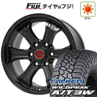 ハイエース200系 夏タイヤ ホイール4本セット 195/80R15 107/105N ファルケン ワイルドピーク A/T3W ビッグウエイ B-MUD K(マットブラック) 15インチ