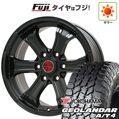 プラド/ハイラックス/トライトン 夏タイヤ ホイール4本セット 265/60R18 ヨコハマ ジオランダー A/T4 G018 RBL ビッグウエイ B-MUD K(マットブラック) トヨタ車専用 18インチ