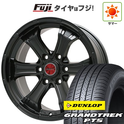 ランクル300 夏タイヤ ホイール4本セット 265/65R18 ダンロップ グラントレック PT5 ビッグウエイ B-MUD K(マットブラック) トヨタ車専用 18インチ