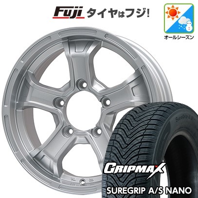ジムニー オールシーズンタイヤ ホイール4本セット 175/80R16 グリップマックス シュアグリップ オールシーズン ナノ(限定) ビッグウエイ B-MUD K(シルバー) 16インチ