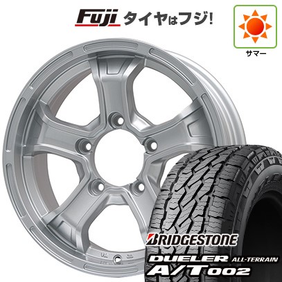 ジムニー 夏タイヤ ホイール4本セット 175/80R16 ブリヂストン デューラー A/T002 RBL ビッグウエイ B-MUD K(シルバー) 16インチ